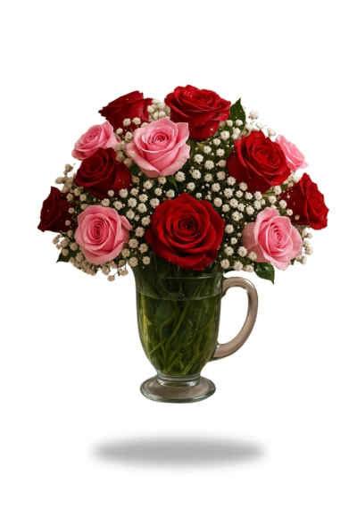 Jar of Roses - Flower Bouquet